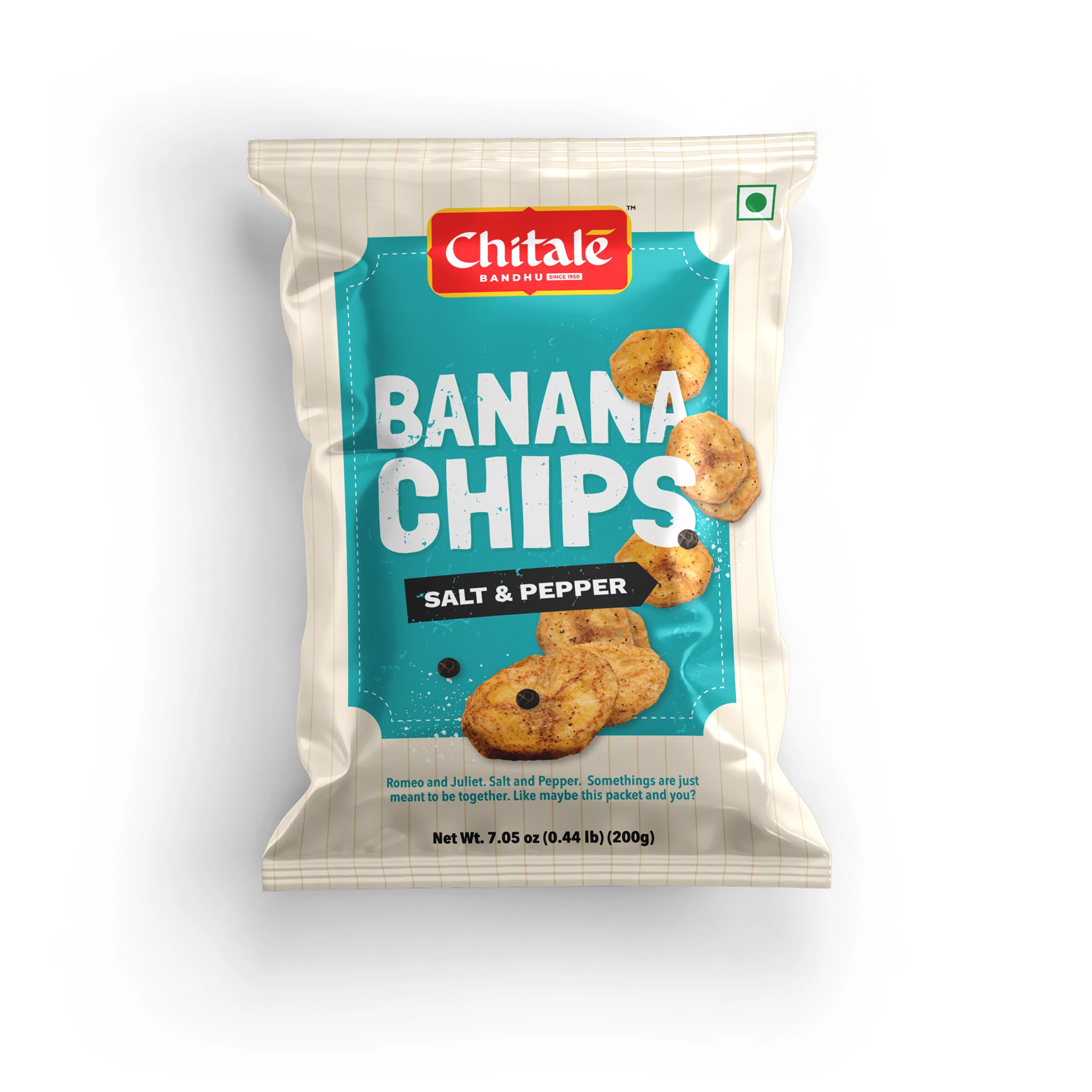 Pack of Chitale Banana Chips with Salt & Pepper flavor