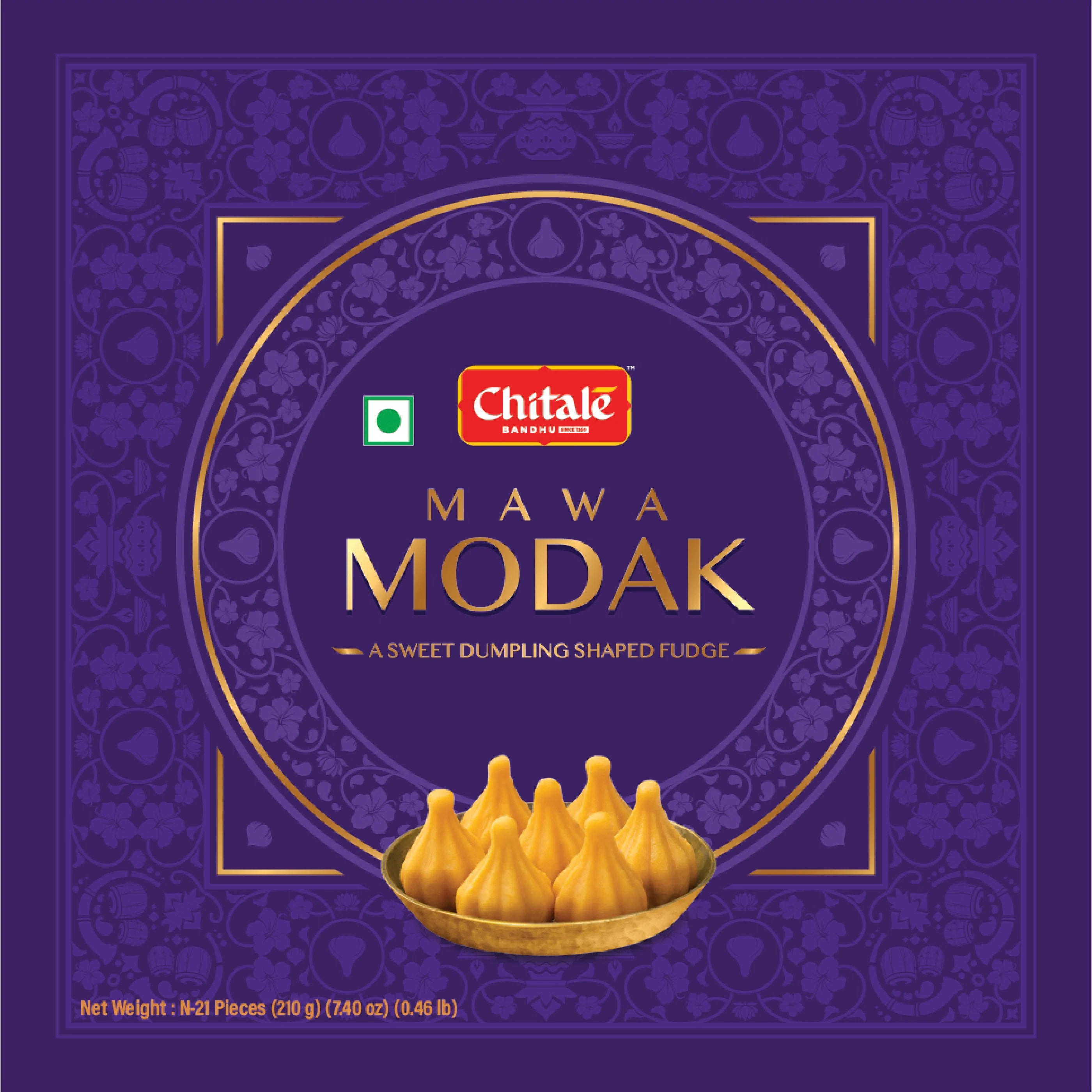 Mawa Modak - 21 Pcs