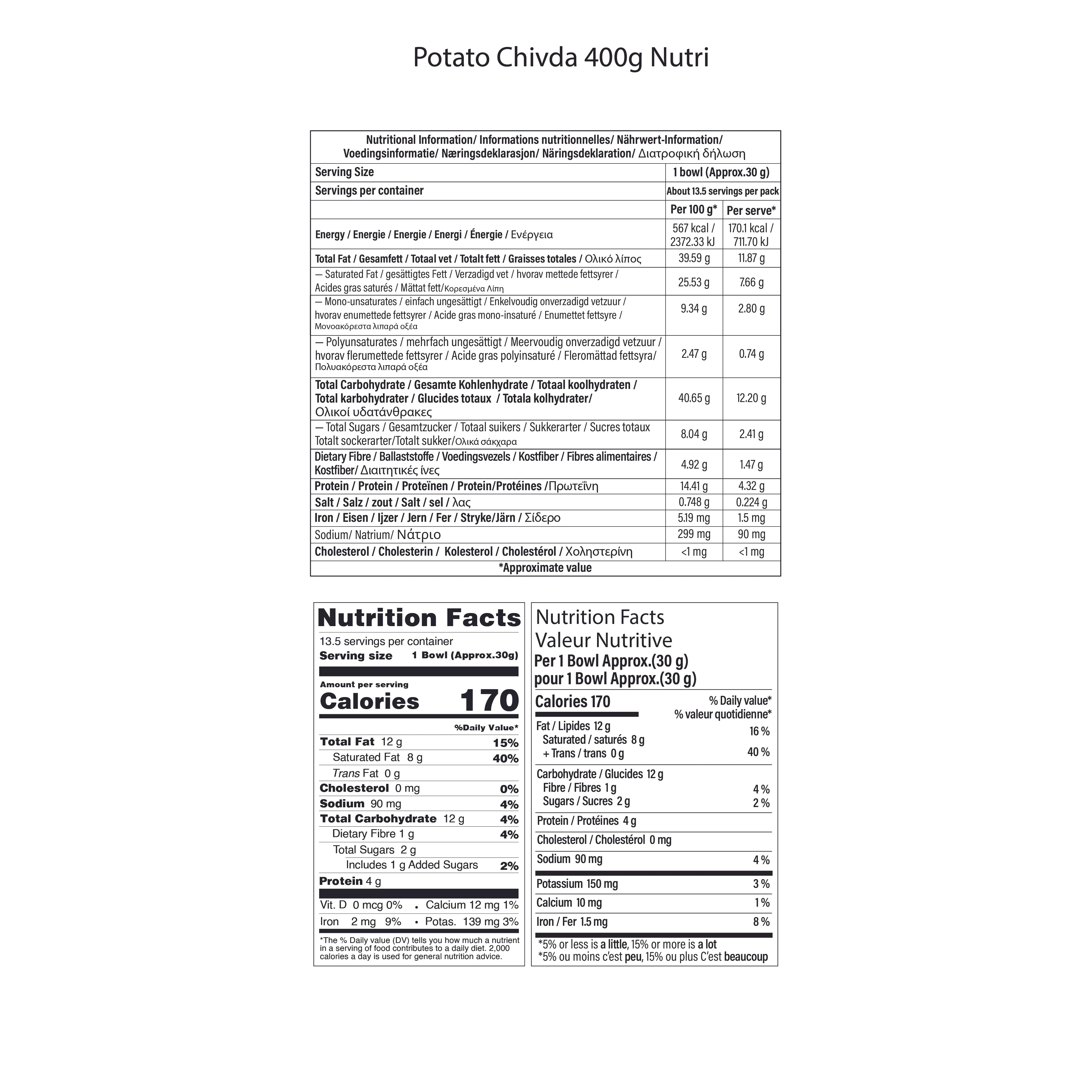 Potato Chivda – 400g