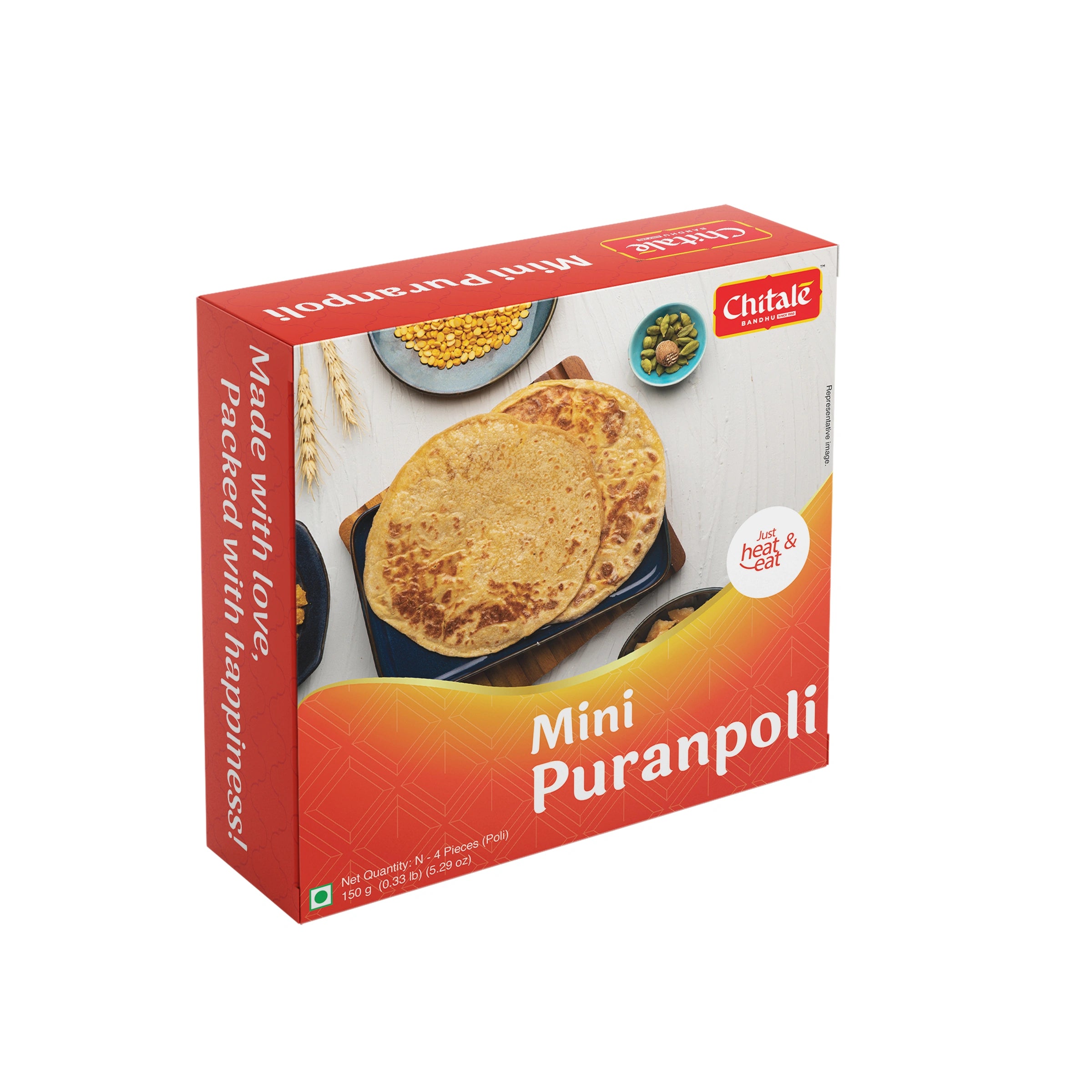 Puran Poli 4 Pcs