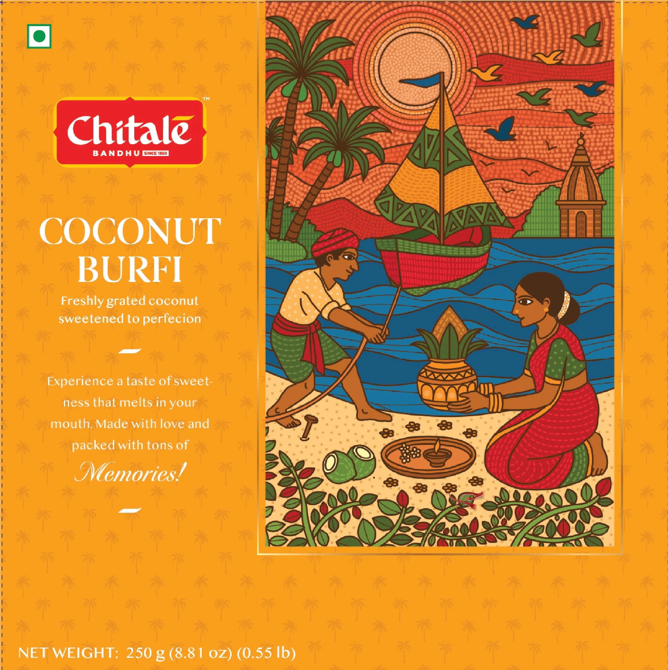 Chitale Coconut Burfi packaging