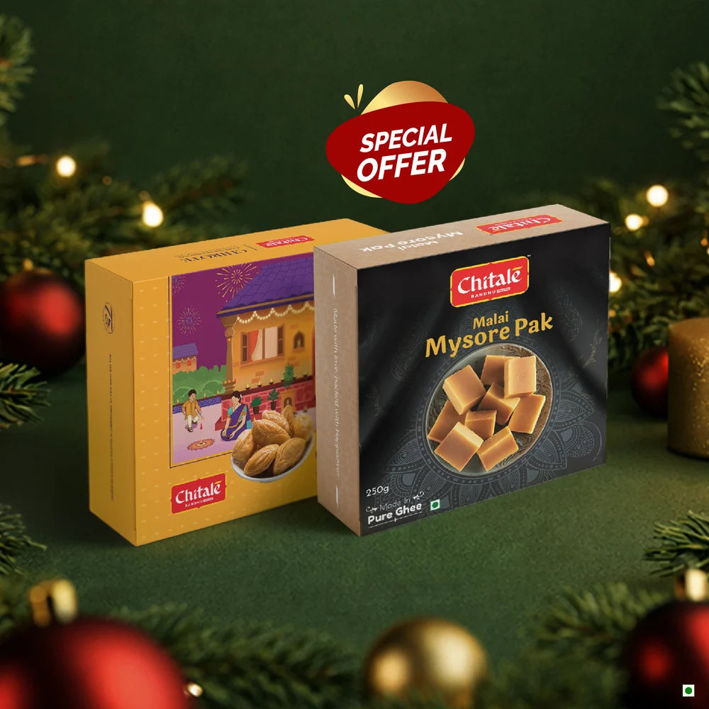 Premium Indulgence Combo - Chirote & Malai Mysore Pak